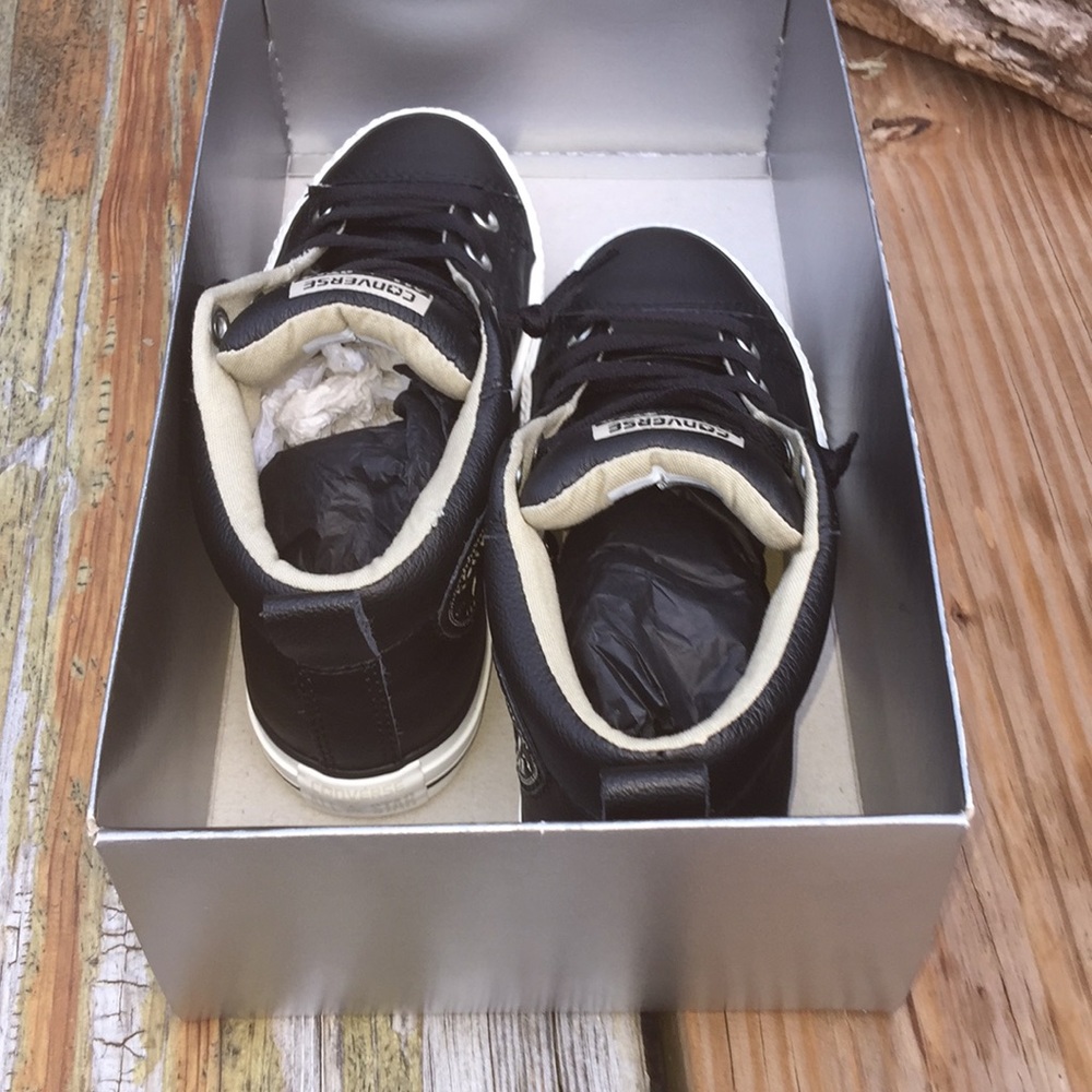 Converce All-Star Black Leather,Br